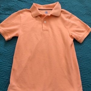 Peach colored boys polo